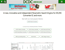 Tablet Screenshot of dcdcselector.com